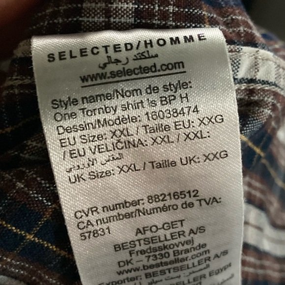 Selected Homme Heritage Slim Fit Plaid Button Down Shirt - Picture 9 of 11